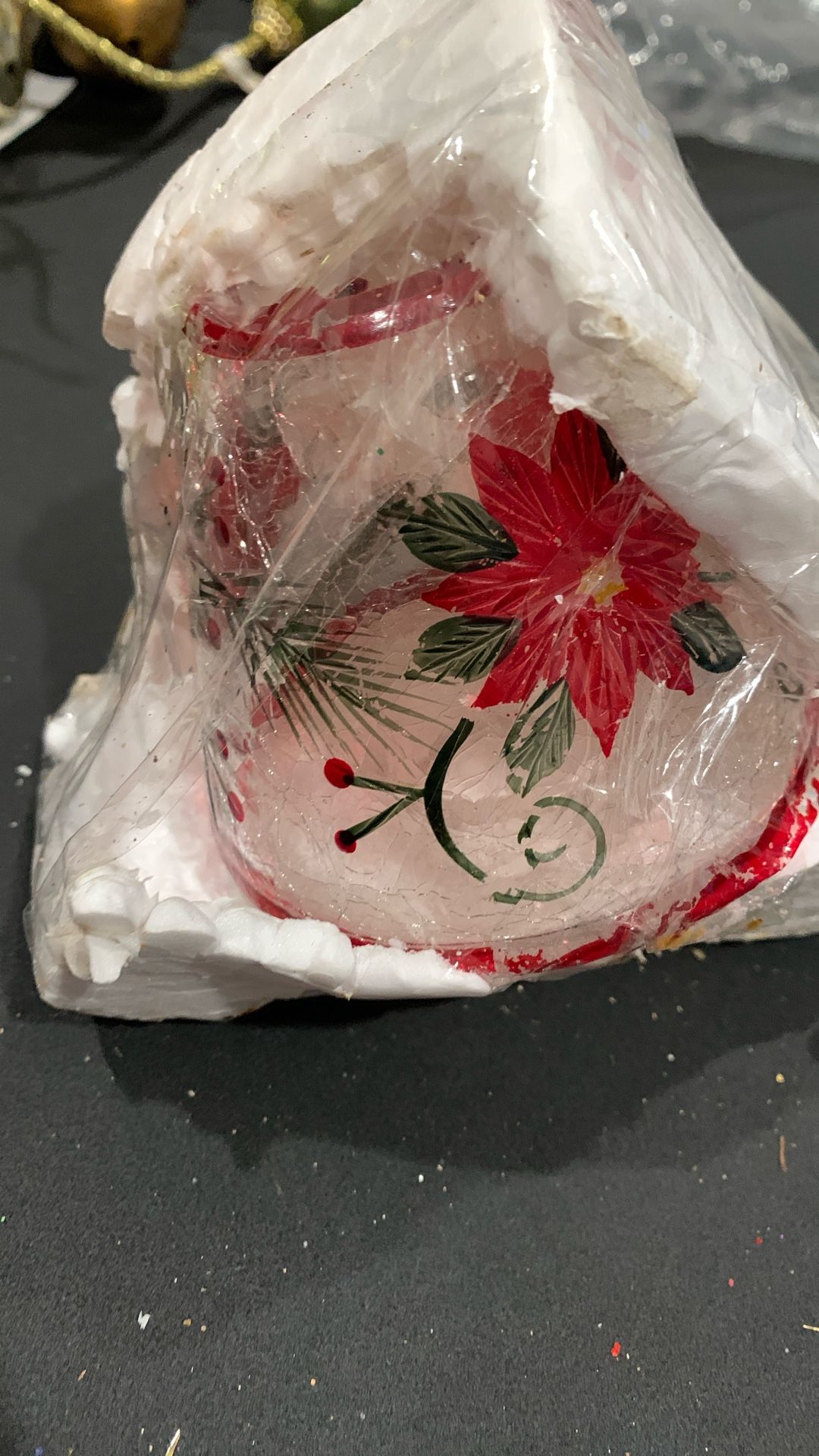 YANKEE CANDLE CRACKLED GLASS CANDLE SHADE