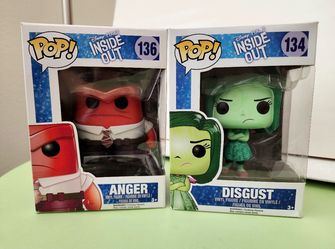 Funko Pop! Disney Pixar Inside Out Anger and Disgust Figures