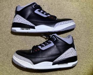 Air Jordan 3 Black Cement (10.5)