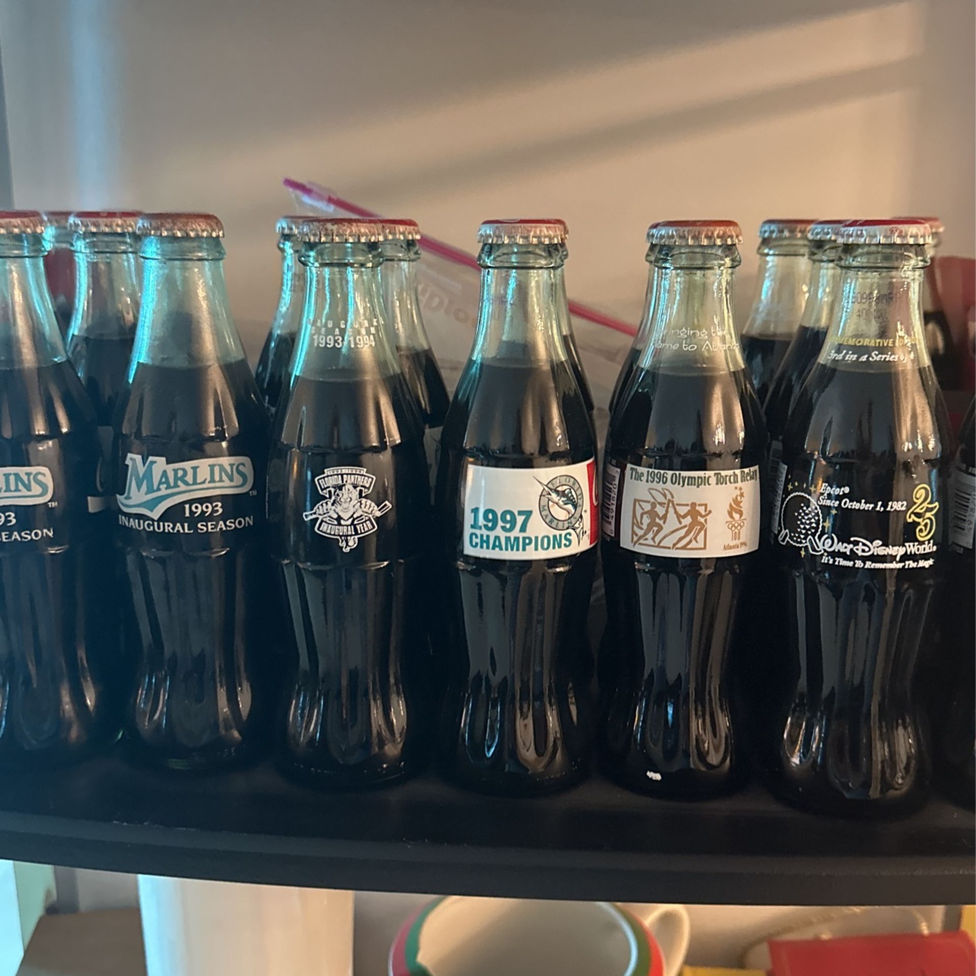 Collectible Coca-cola Marlins Bottles 1993
