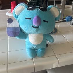 BT21 Summer Dolce Koya 15" Blue Soft Plush GS8226 BT21 NWT Koya Line Friends