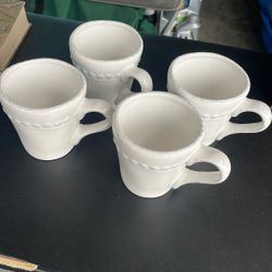 Set Up Four Brand New Threshold, Coffee Mugs