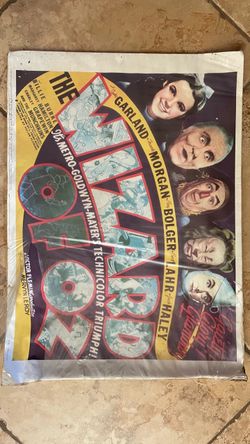 Wizard of Oz Poster $450.00 CASH. TEXT FOR PRICES.