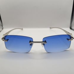 Cartier Rimless Glasses(Blue)