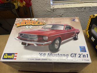 Revell 1968 Mustang GT plastic model -open box