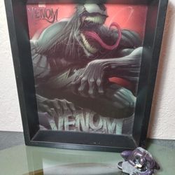 Marvel venom picture & figurine