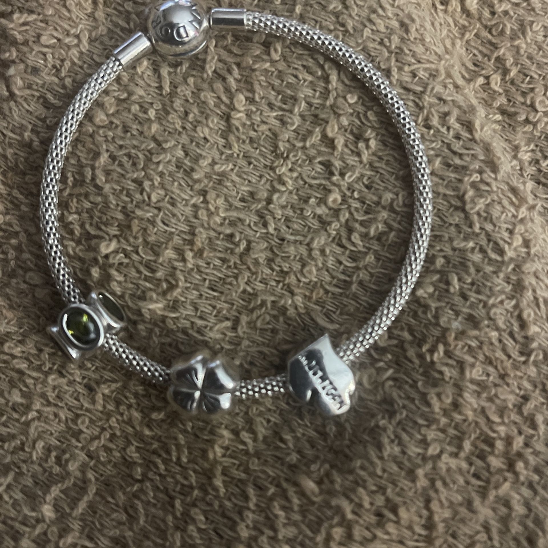 Pandora Mash Sterling Silver Bracelet Combo Comes With 3 charm’s Jewelry & Accessories