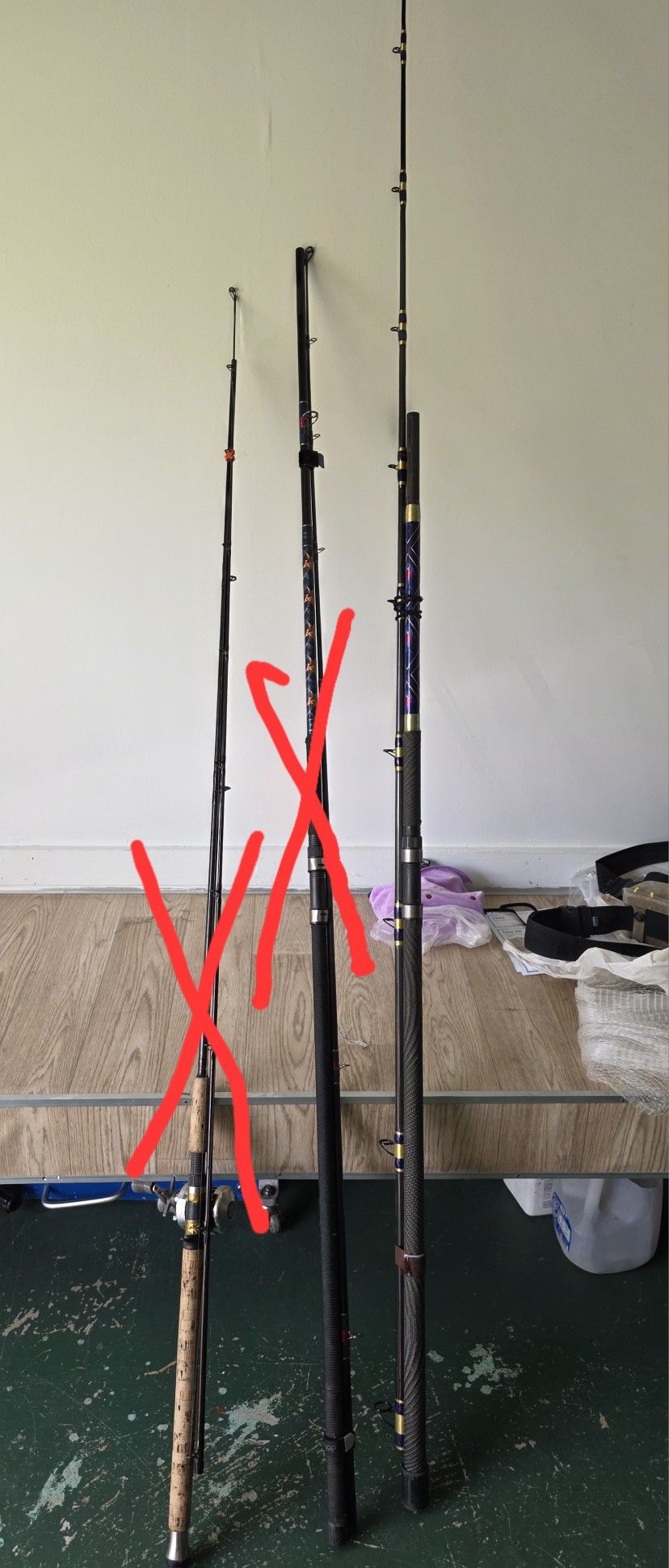 Lamiglas Fishing Rods & 3 Triton Reels