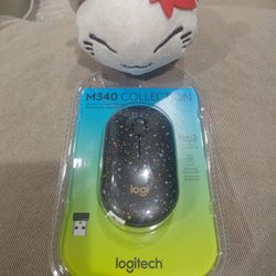 Logitech M340 Limited Edition Wireless Ambidextrous Mouse Silent Clicks Speckles Brand New Sealed