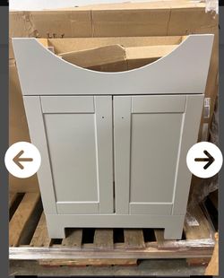 Style Selections Euro 24-in Gray Single...