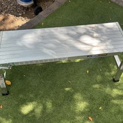 Gorilla Ladders 47.25 in. x 12 in. x 20 in. Aluminum Slim-Fold Work Platform with 250 Load Capacity