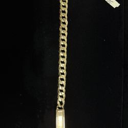 14k Gold Men’s ID Bracelet 