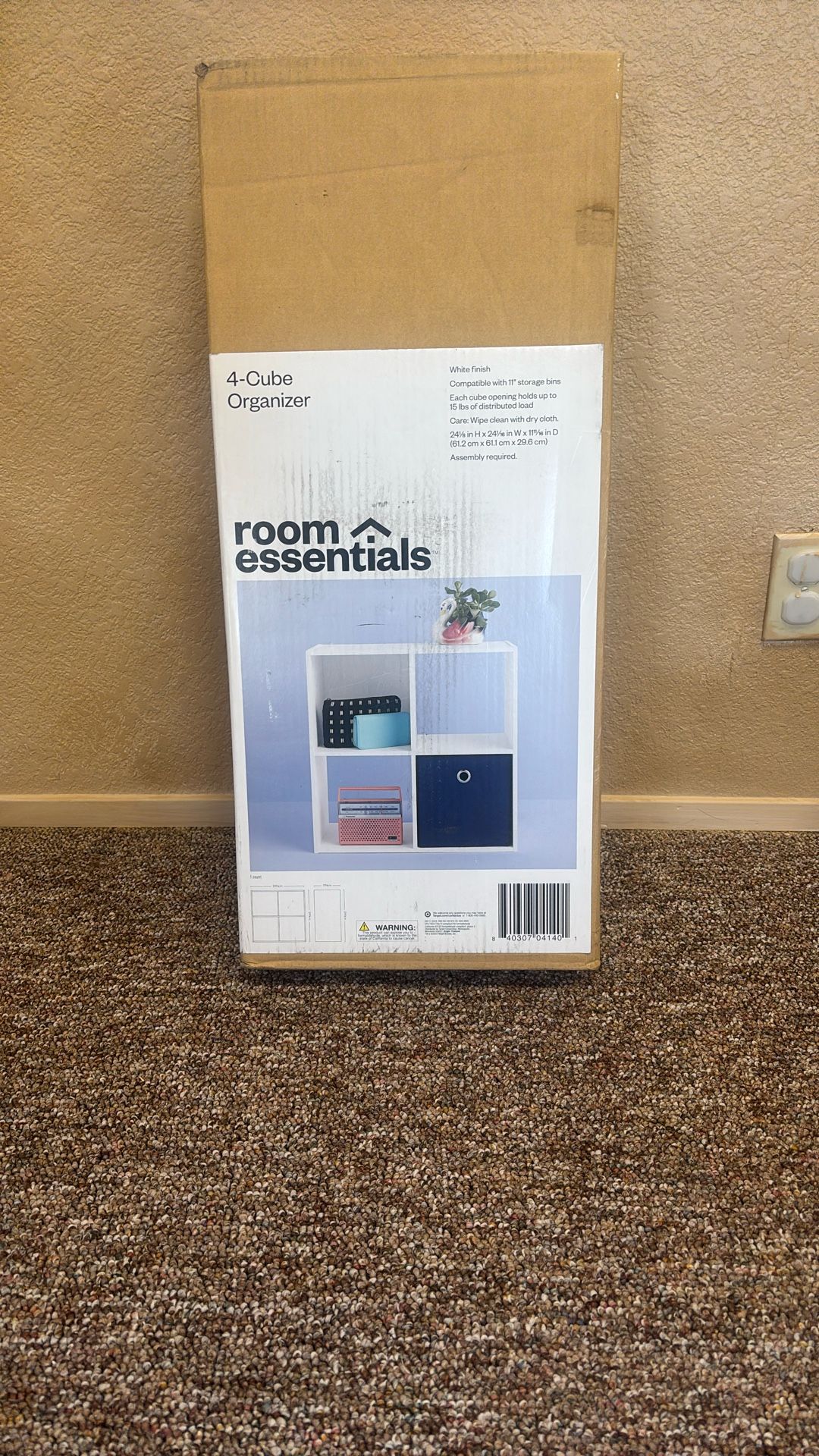 4 Cube Organizer Shelf