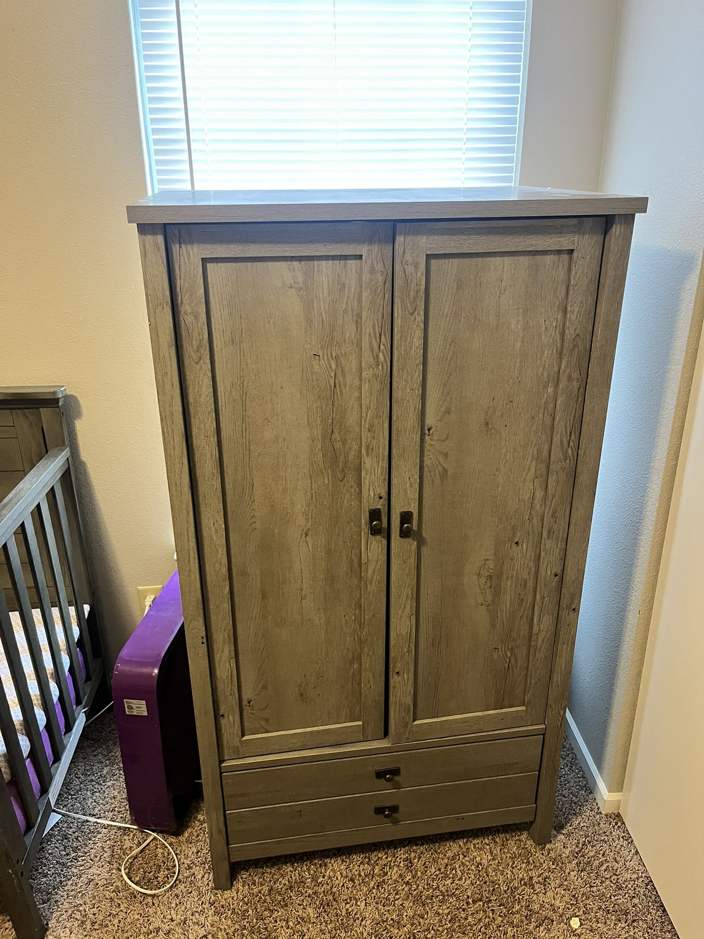 Grey Ashley Armoire