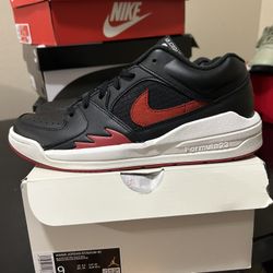 Air Jordan Stadium 90 'Black Gym Red' FB2269-001 Women Shoe Sz 9 Brand New W/Box