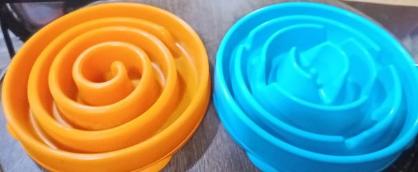 Dog slow eating bowls