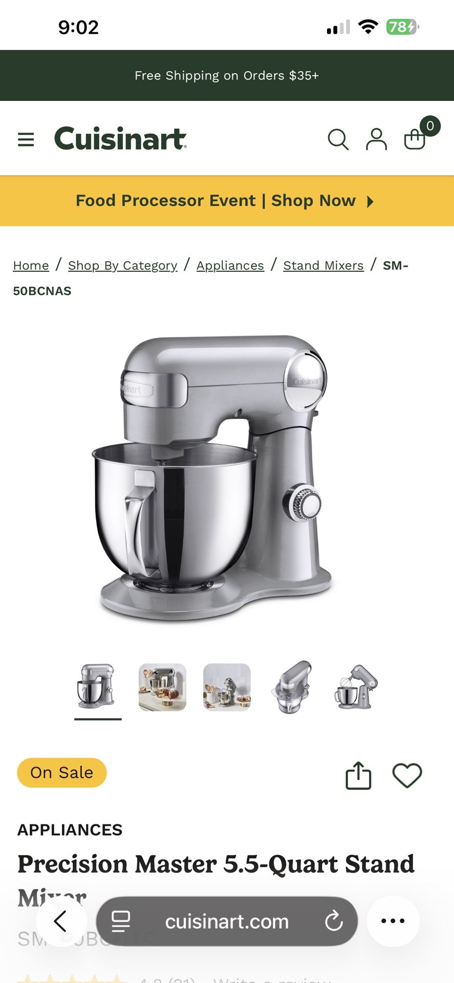 Cuisinart mixer