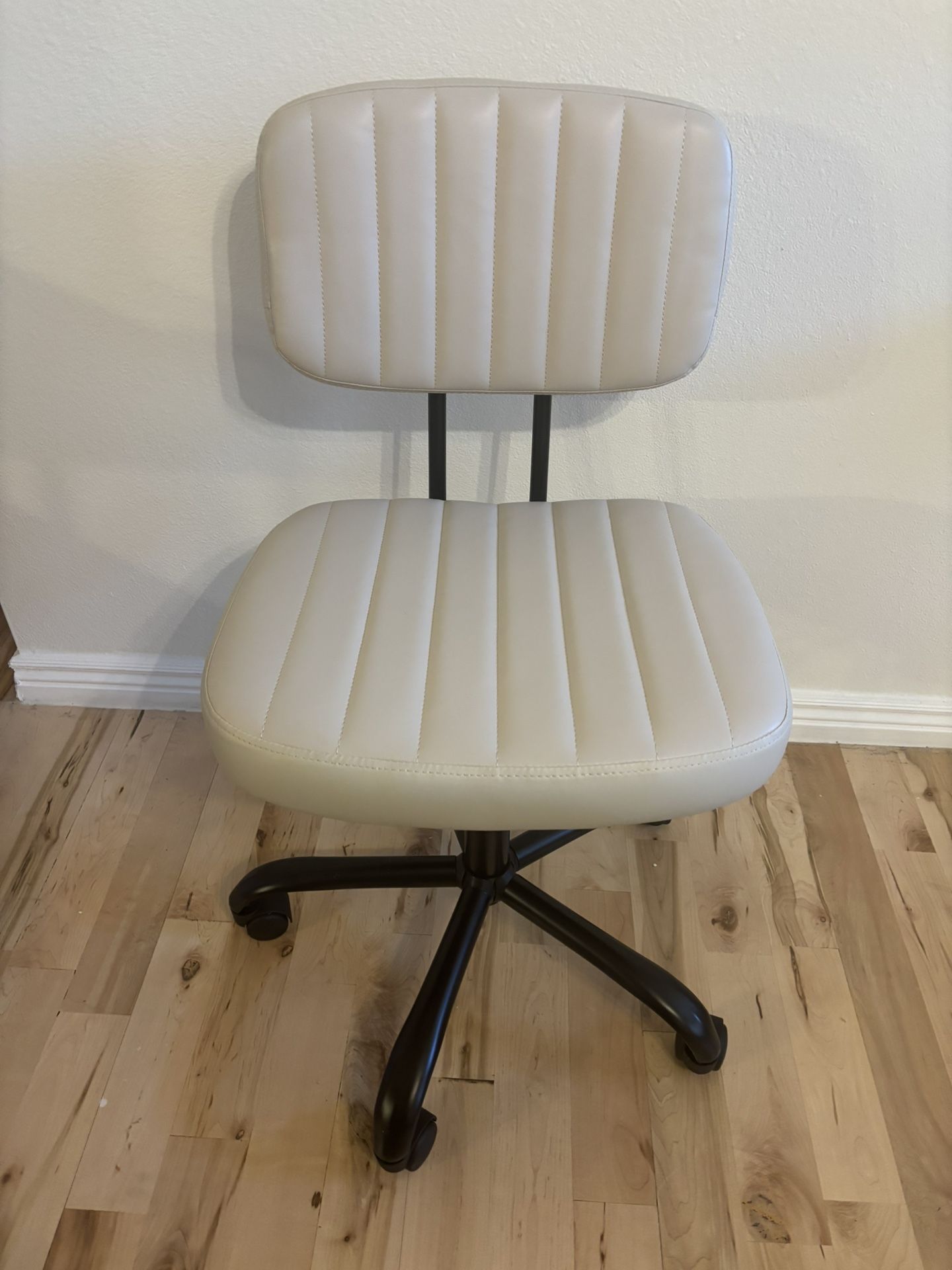 Armless Office Desk Chair White