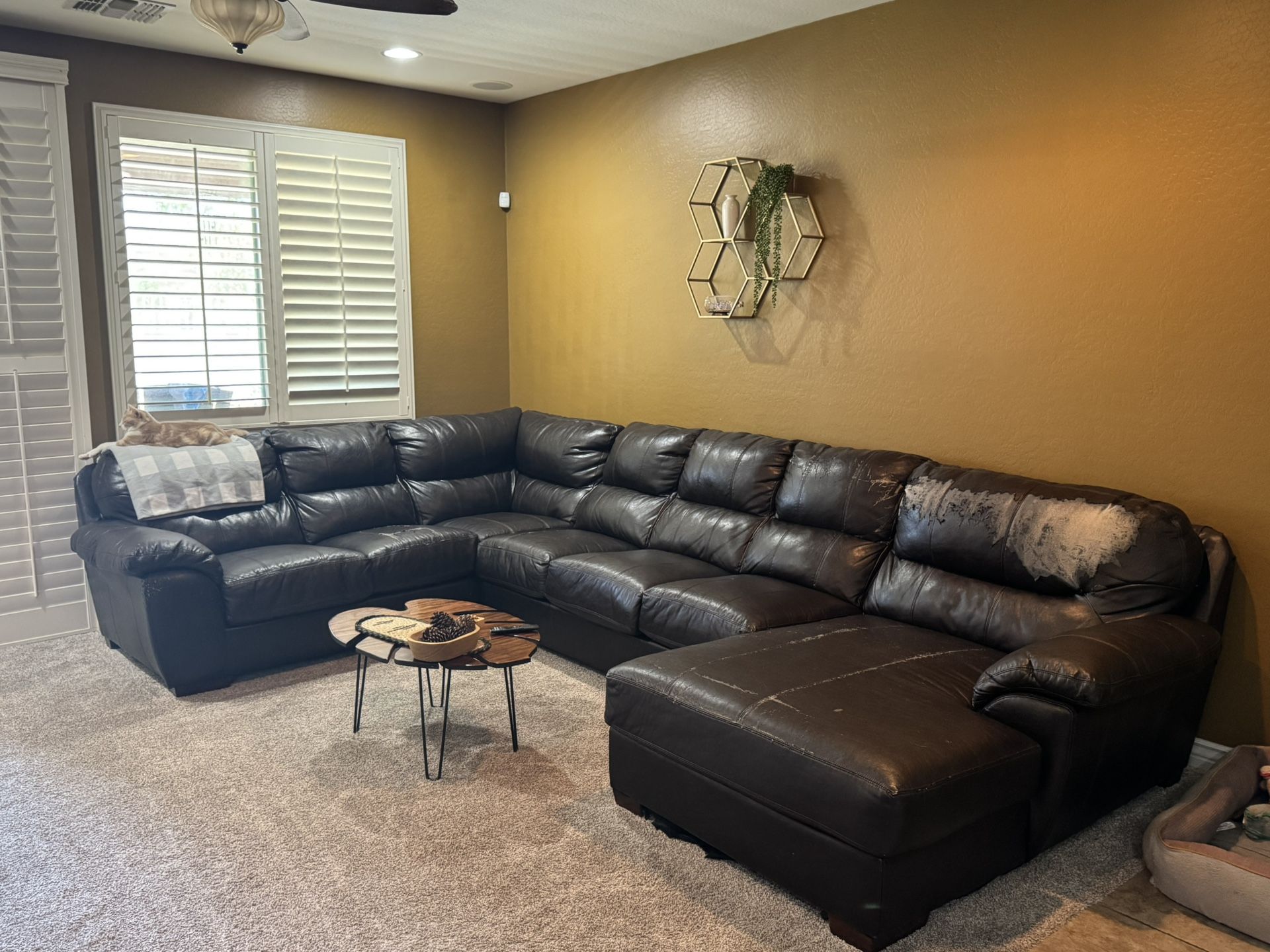 Large Pleather Couch