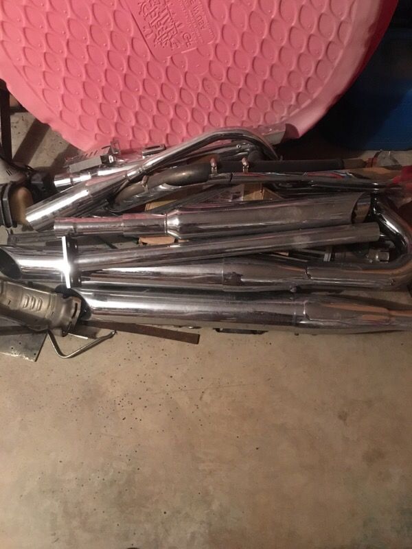 Motor cycle exhaust/mufflers