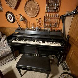antique piano