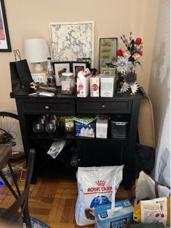 Black Pottery Barn Cabinet