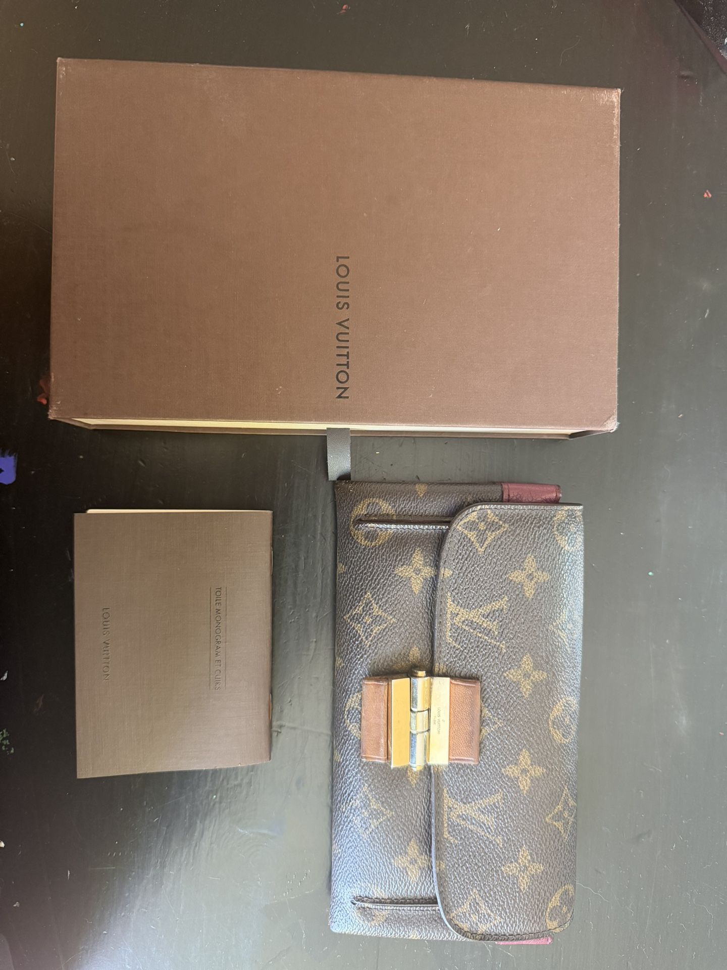 Louis Vuitton Monogram Zippy Wallet – Large, Purple Lined, Original Box