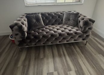 Velvet couch