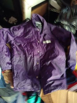Adidas Purple Windbreaker Coach Jacket
