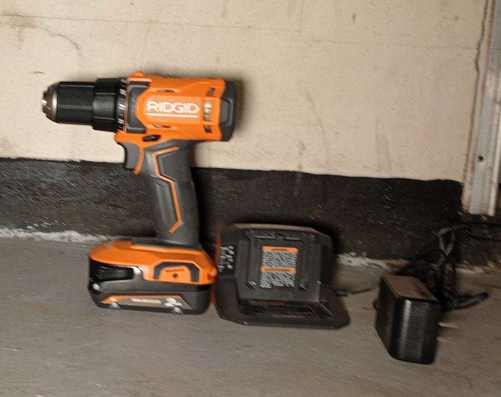 Ridgid Brushless 1/2 Inch Drill And Battery 