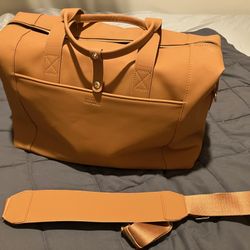 Leather Luggage Carry On Bag