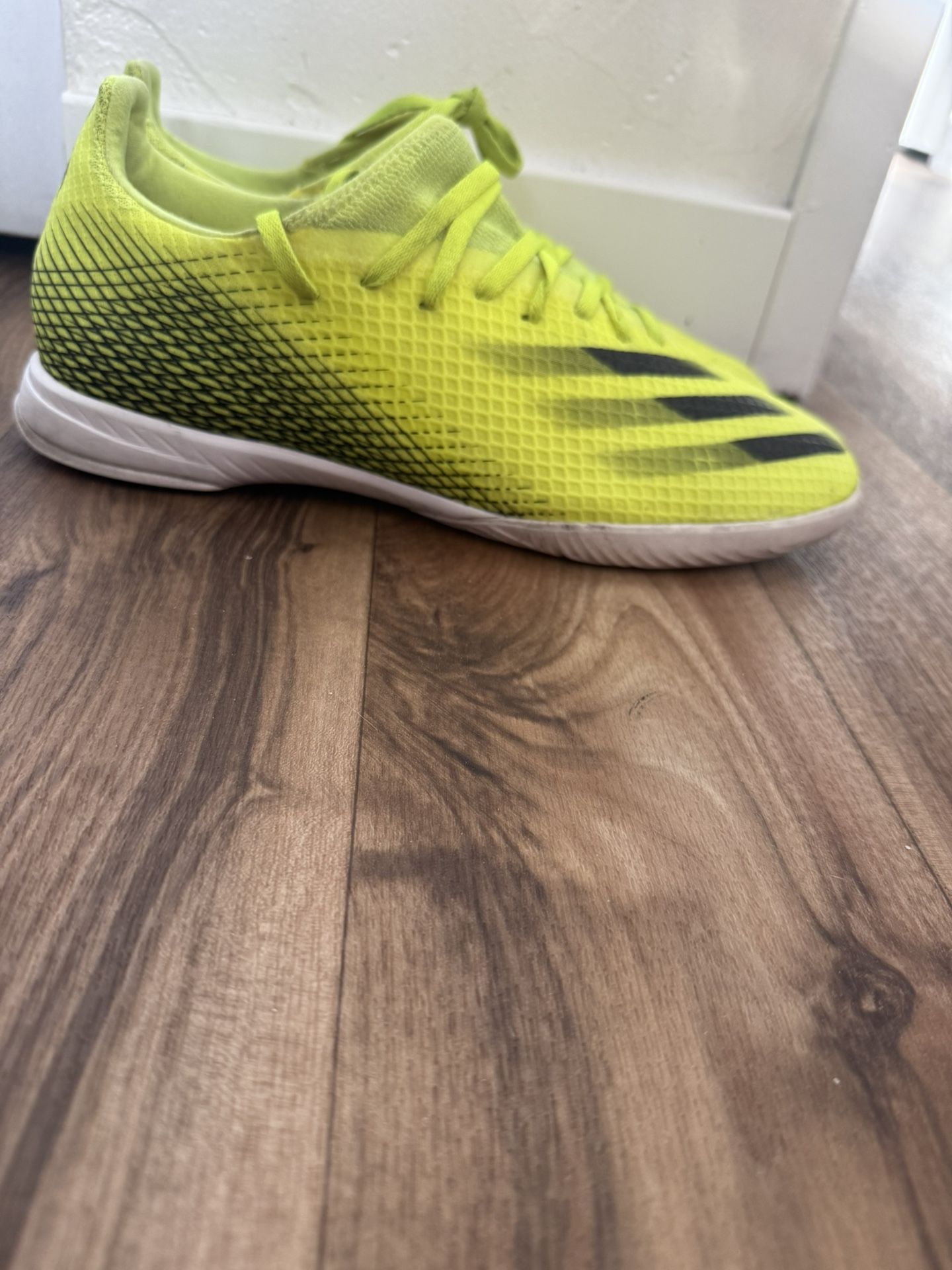 Adidas X Ghosted.3 Indoor Soccer Shoes - Yellow/Black - Men's Size 9 (FW6937)