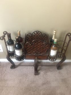 Solid wine rack holder