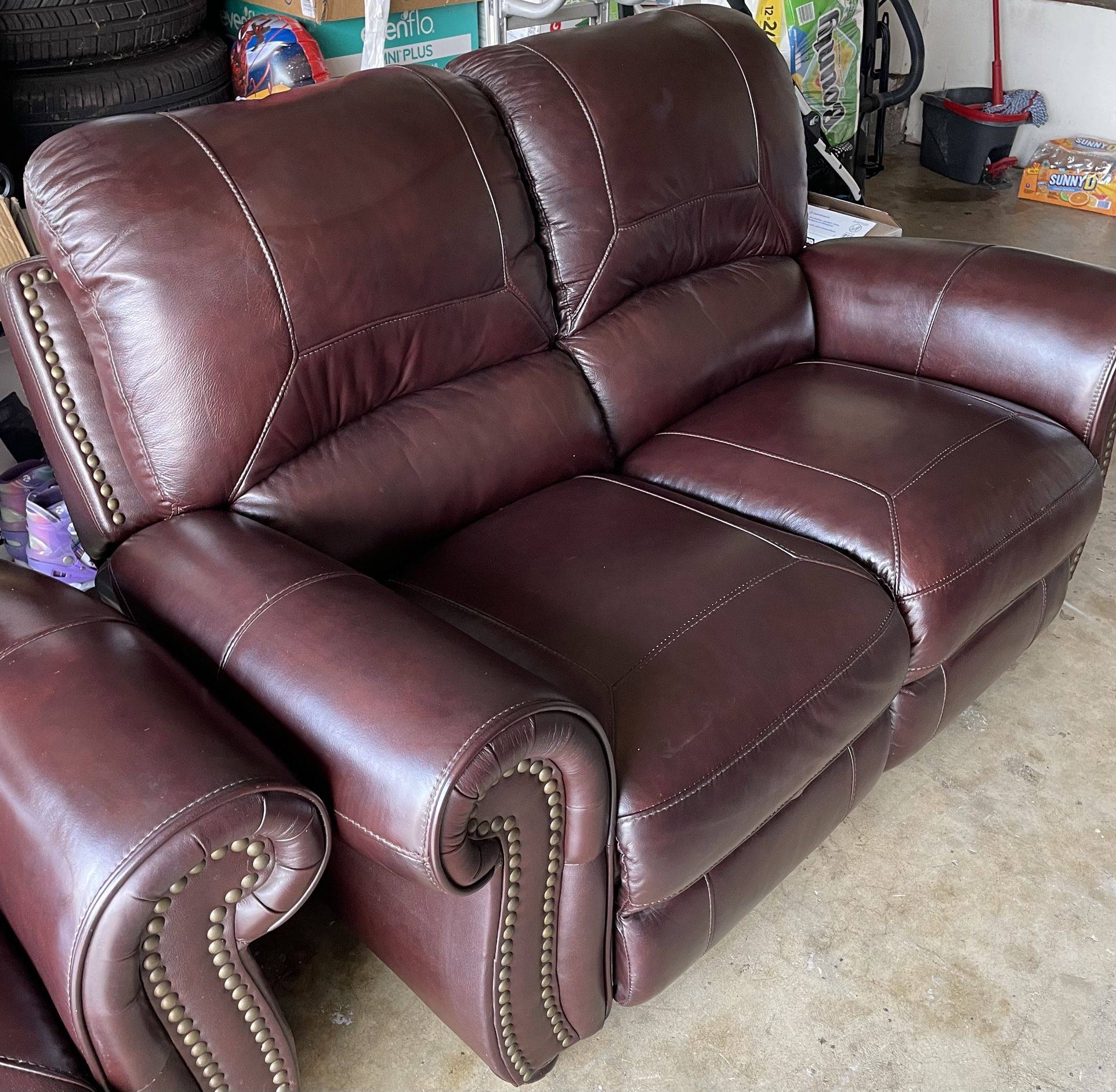 Leather Sofa Set