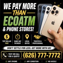 iPhone Buyer 15 16 17 Pro Max • Top Dollar Paid