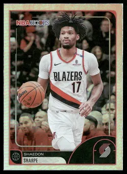 Shaedon Sharpe 2025 Topps Hoops Rainbow Foil