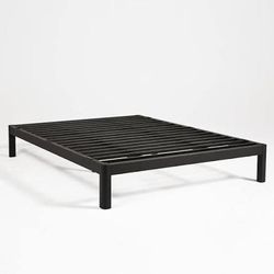 Modern Purple Metal Platform King Bedframe 