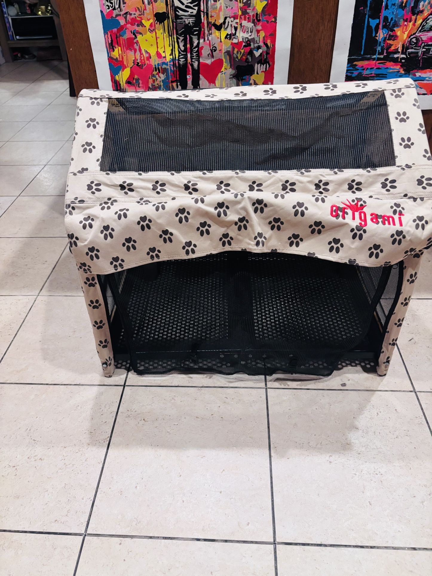 Origami Portable Dog Cage