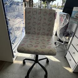 Hello  Kitty swivel vanity chairs