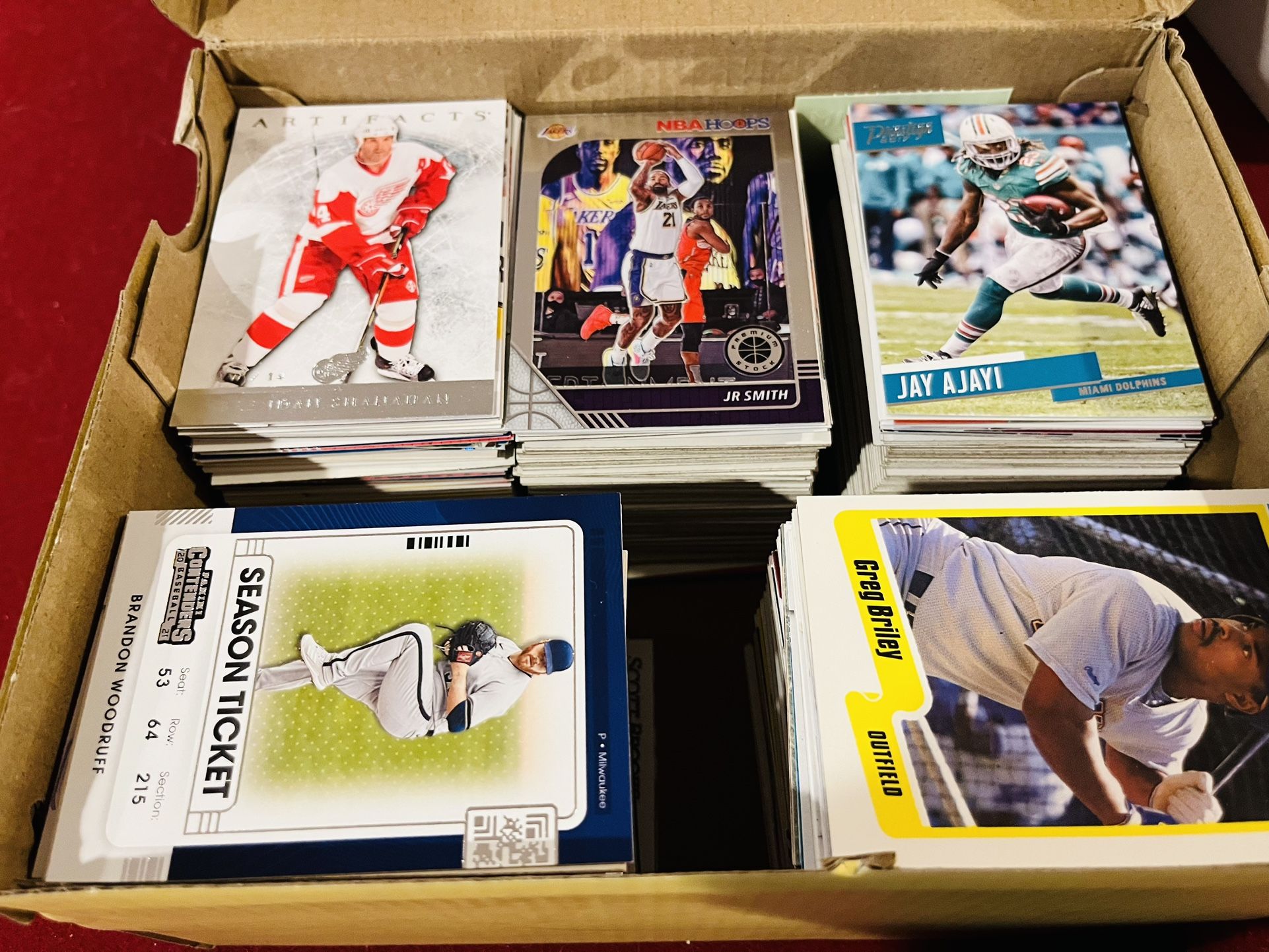 Shoebox Of Sports Cards