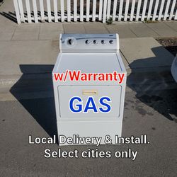 Super Clean Good Working Whirlpool GAS Dryer Local Delivery With Warranty 