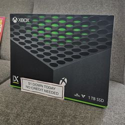 Microsoft Xbox Series X 1TB New Game Console -PAY $1 To Take It Home - Pay the rest later -