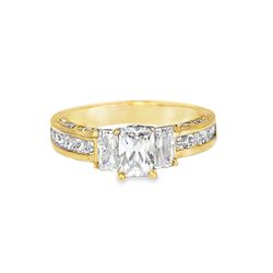 10k Yellow Gold Emerald Cut Ring
