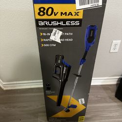 Kobalt 80 Volt Cordless Leaf Blower and Grass Trimmer