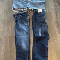 2 Jeans 1 shorts Women Denim Size 28 