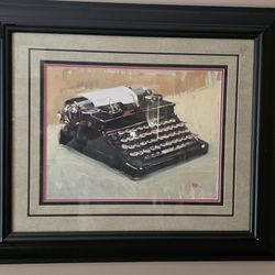 Nostalgic Artwork - Typewriter & Telephone