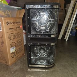 Dual 12″ Vented Bandpass Illuminated Subwoofer Enclosure – BP1204