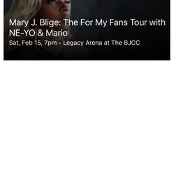 Mary J Blidge Tickets 