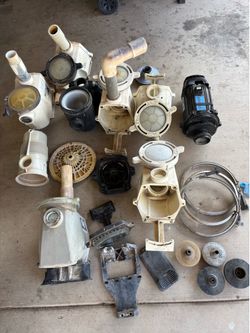 Swimming pool pump parts and motors
