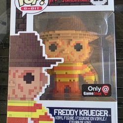 Funko Pop 8 Bit Freddy Krueger Gamestop Exclusive 